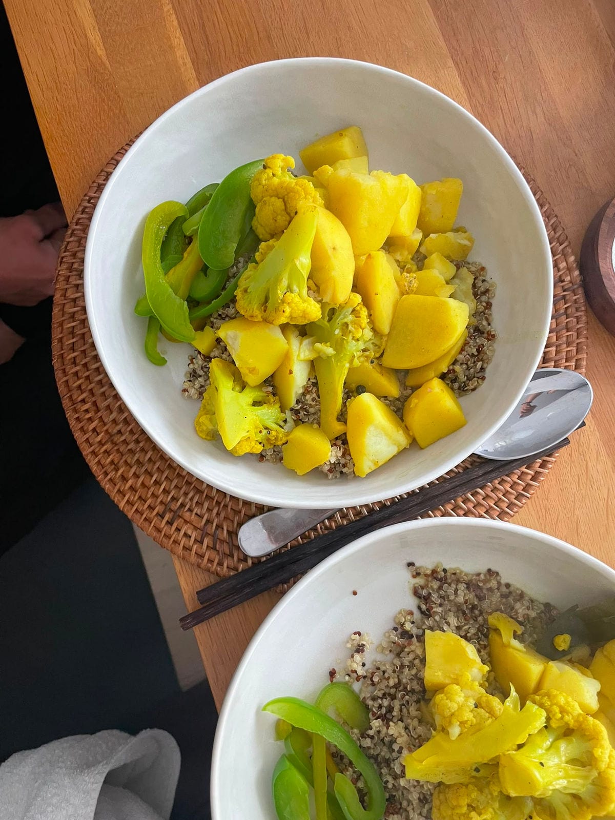 Turmeric spiced cauliflower and potato